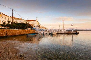 Spetses, Yunanistan liman evlerde.