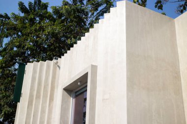 Yazın dış tasarım çatı katı binası, stok fotoğrafı.