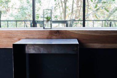 Kafenin iç tasarımı, stok fotoğrafı.