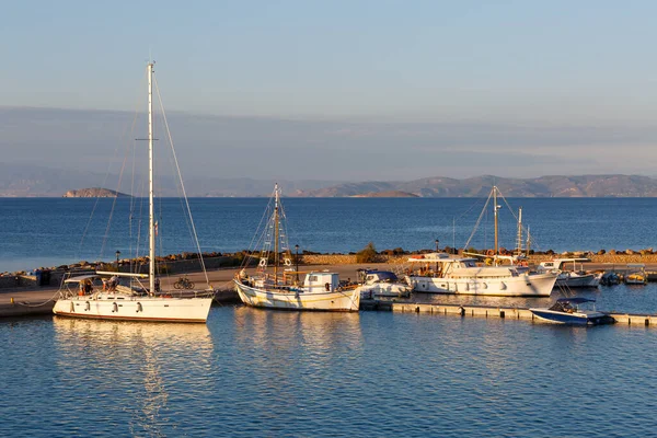 Megalochori Griekenland November 2019 Boten Haven Van Megalochori Dorp Het — Stockfoto