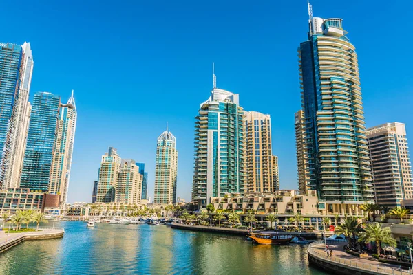 Dubai Zjednoczone Emiraty Arabskie Stycznia 2020 Dubai Marina — Zdjęcie stockowe