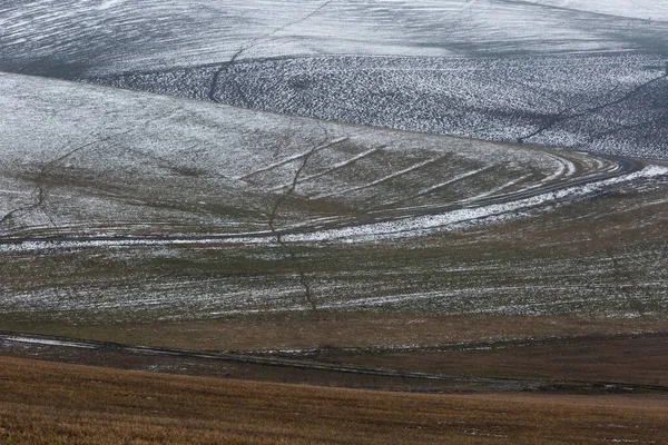 Kuzey Slovakya Daki Turiec Bölgesinin Kırsal Manzarasının Ayrıntıları — Stok fotoğraf