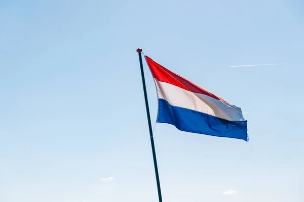 Schöne Nationalflagge Der Niederlande — Stockfoto