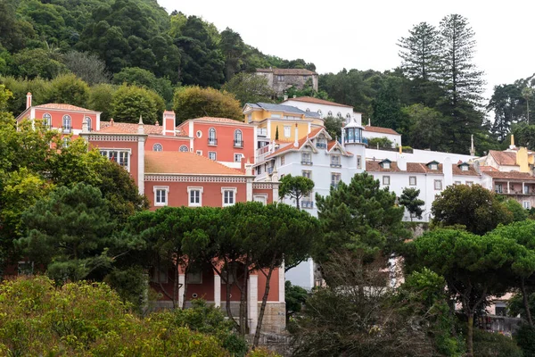 Krásný Výhled Historické Budovy Centru Města Sintra Poblíž Lisabonu Portugalsko — Stock fotografie