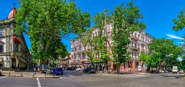 Odessa Ukraina 2020 Lyxhotell Bristol Den Historiska Stadskärnan Odessa Solig — Stockfoto