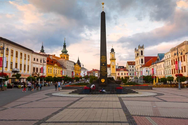 Bańska Bystrzyca Słowacja Lipca 2018 Rynek Główny Bańskiej Bystrzycy Słowacja — Zdjęcie stockowe