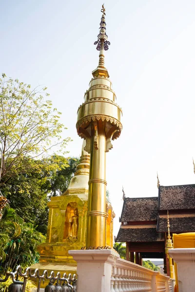 Templo Público Budista Tailandés Chiang Mai Foto Stock — Foto de Stock