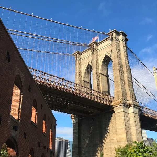 Most Brookliński Nowy Jork Usa — Zdjęcie stockowe