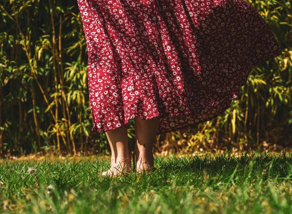 Çiçek Dolu Bir Çanta Içinde Güzel Bir Genç Kadın — Stok fotoğraf