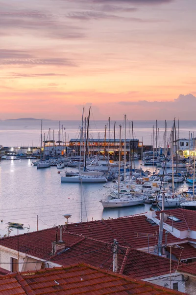 Atene Grecia Novembre 2019 Veduta Del Porto Turistico Mikrolimano Nel — Foto Stock