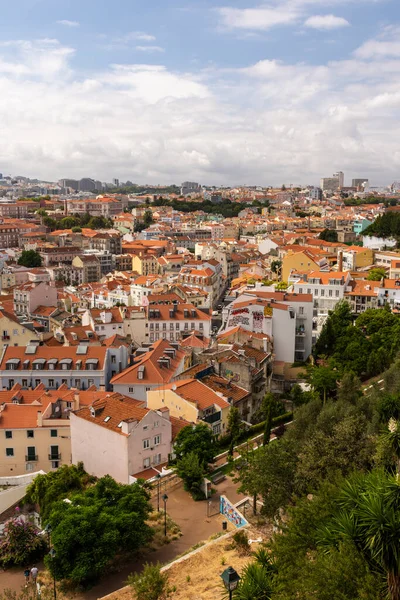 Schöner Blick Auf Alte Historische Gebäude Zentrum Von Lissabon Portugal — Stockfoto