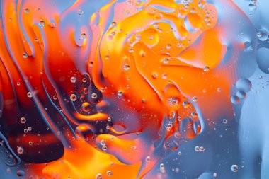 An Abstract background as a result of a mixture of water and oil