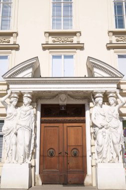 Viyana, Avusturya - 25 Haziran 2019: Pallavicini Sarayı Cephesi, Orson Welles 'in 