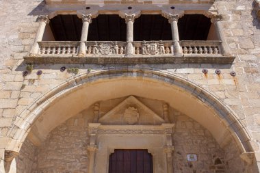 Juan Pizarro de Orellana Sarayı, Trujillo, Extremadura, İspanya. 16. yüzyıl yenilenmiş eski askeri bina 