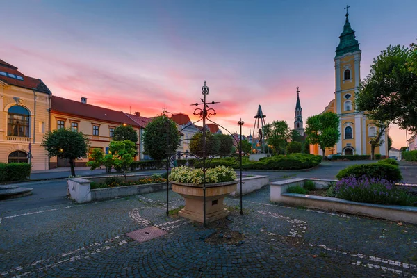 Katolikus Templom Főtéren Régi Város Lucenec Szlovákia — Stock Fotó