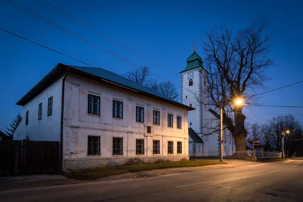 Chiesa Nel Villaggio Klastor Pod Znievom Nella Regione Turiec Slovacchia — Foto Stock