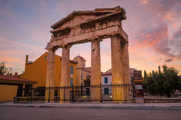 Athens Greece October 2018 Remains Roman Agora Old Town Athens — Stock Photo, Image