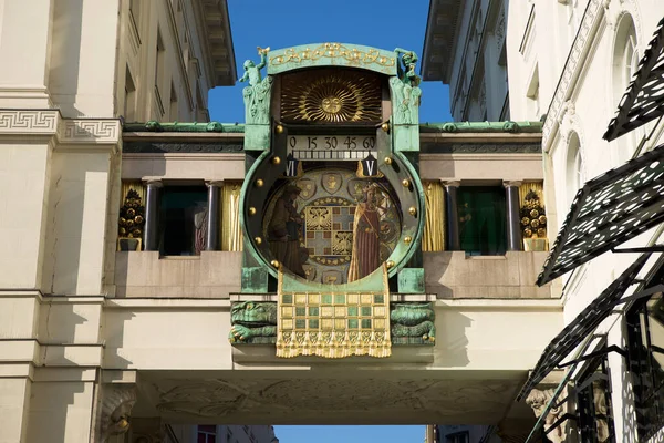 Famoso Reloj Astronómico Llamado Reloj Anker Viena —  Fotos de Stock