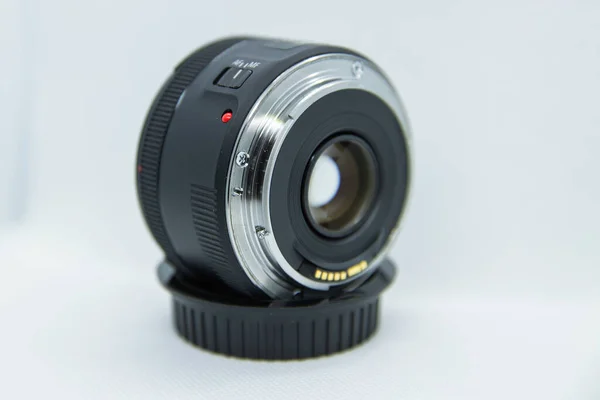 Macro Close Photo Lens Dslr Camera White Background Lens Captured — Stock Photo, Image