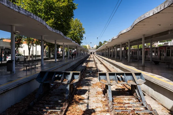 Lizbon Portekiz Yakınlarındaki Sintra Şehrindeki Tren Istasyonundan Görüntü — Stok fotoğraf