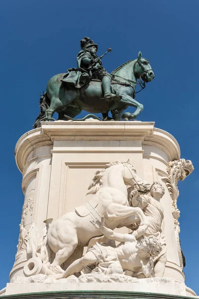 Bella Vista Sul Vecchio Monumento Storico Nella Piazza Comercio Centro — Foto Stock