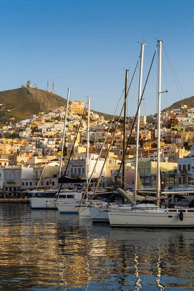 Zeilboten Haven Van Lefkada Griekenland — Stockfoto