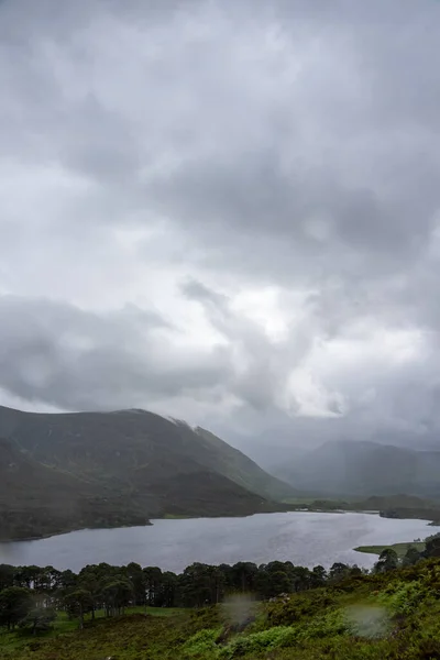 Glen Affric Pad Een Regenachtige Dag Schotland — Stockfoto
