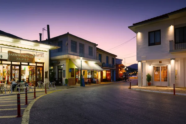 Main Square Vathy Village Ithaca Island Greece — Stock Photo, Image