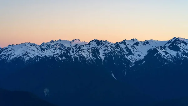 Beautiful Sunset Mountains Nature Background — Stock Photo, Image