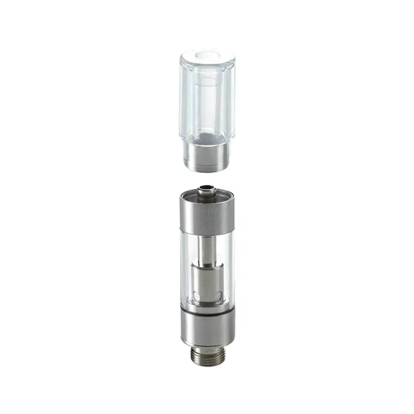 Cannabis Vape Cart Glass Body Close View — Foto Stock