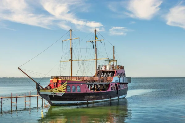 Berdyansk Ucraina 2020 Barche Diporto Sull Argine Del Mar Azov — Foto Stock
