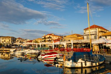 Sozopol, Bulgaria 'nın eski şehir manzarası