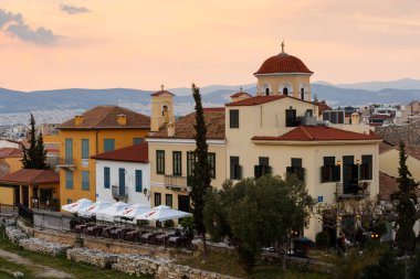 Eski Atina, Yunanistan 'daki Neoklasik binalar.