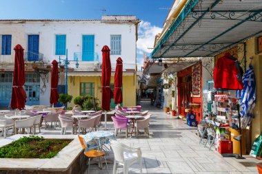 Venedik, İtalya-Ağustos 27, 2017: Şef Chaouen 'in sokak manzarası, Sicilya, başkent