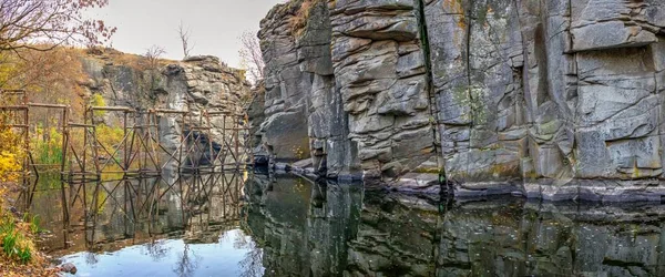 Buky Canyon Und Hirskyi Tikych Fluss Eines Der Naturwunder Der — Stockfoto