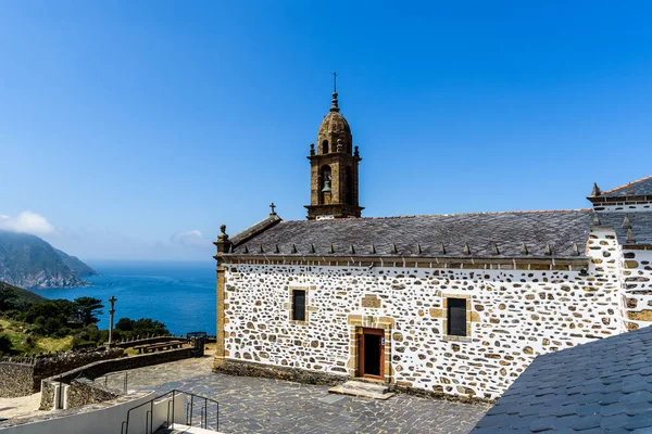 Veduta Panoramica Della Chiesa San Andres Teixido Piccolo Villaggio Galizia — Foto Stock