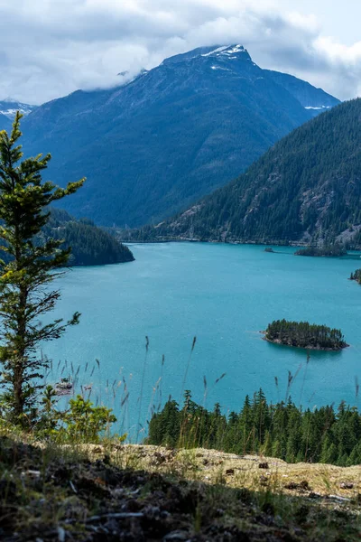 Piękny Widok Jezioro Górach — Zdjęcie stockowe