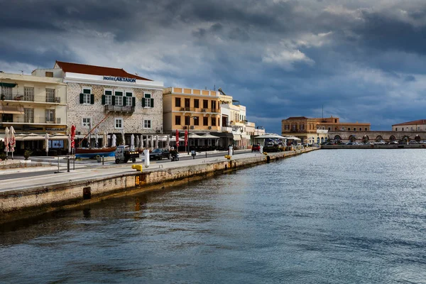 Frente Mar Ermoupoli Cidade Ilha Syros Grécia — Fotografia de Stock