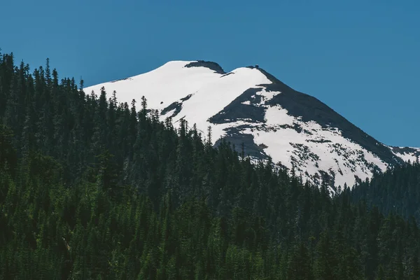 Bela Paisagem Com Montanhas Neve — Fotografia de Stock