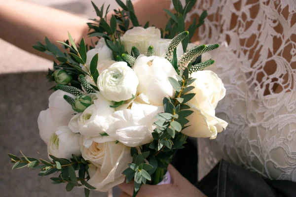 Hermoso Ramo Flores Boda — Foto de Stock