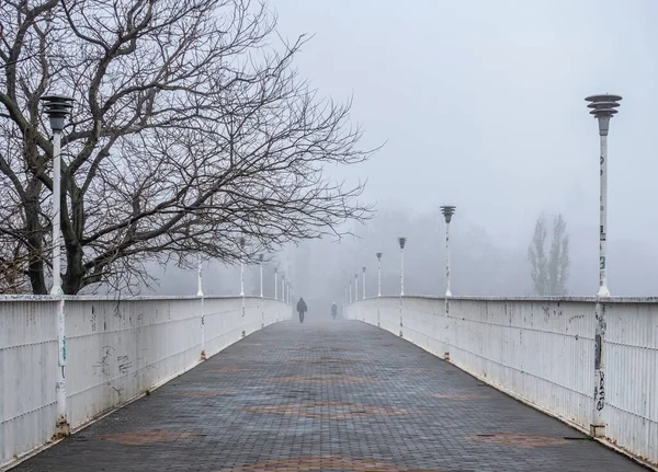 Odessa Ukraine 2019 Schwiegermutterbrücke Odessa Ukraine Einem Nebligen Herbsttag — Stockfoto