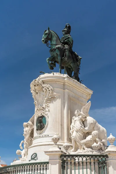 Bella Vista Sul Vecchio Monumento Storico Nella Piazza Comercio Centro — Foto Stock