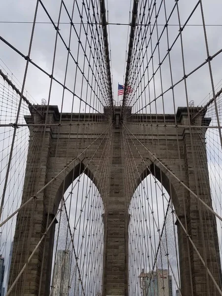 Most Brookliński Nowy Jork Usa — Zdjęcie stockowe
