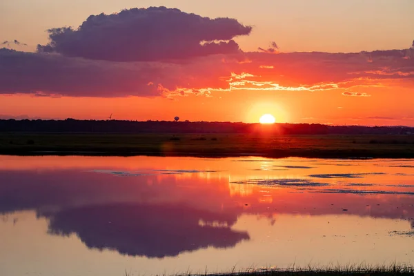 Tramonto Sul Lago — Foto Stock