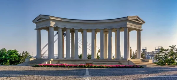 Odessa Ukraine 2020 Vorontsov Colonnade Historical Center Odessa Ukraine Sunny — Stock Photo, Image