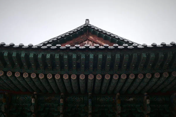 Detalhe Telhados Templo Budista Haeun Jeungsa Busan Coreia Sul — Fotografia de Stock