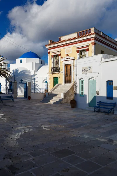 Одна Головних Церков Чори Острові Серіфос Греції — стокове фото