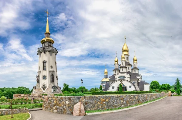 Buki Ucrania 2020 Complejo Templos Con Paisaje Parque Buki Ucrania — Foto de Stock