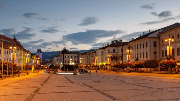 Banska Bystrica Slowakije Juli 2018 Grote Plein Banska Bystrica Centraal — Stockfoto