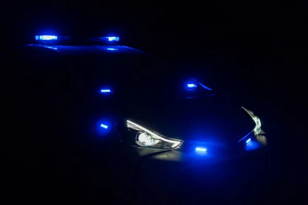 임무를 수행하는 경찰차 — 스톡 사진